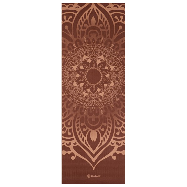 GAIAM - Sundial Layers Yoga Mat 5 mm Classic Printed - Yogamatte Gr 61 x 173 x 0,5 cm braun;grau;oliv von GAIAM