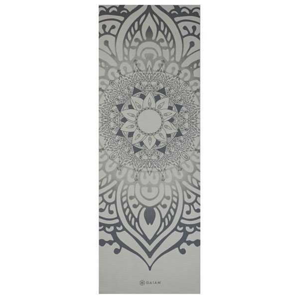 GAIAM - Sundial Layers Yoga Mat 5 mm Classic Printed - Yogamatte Gr 61 x 173 x 0,5 cm grau von GAIAM