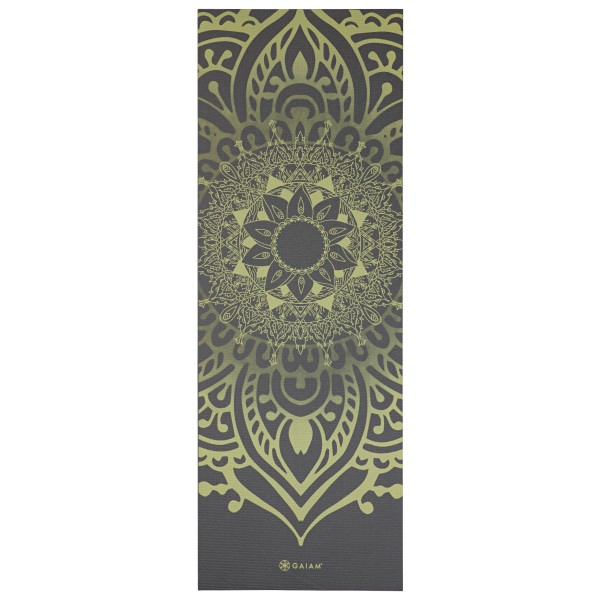 GAIAM - Sundial Layers Yoga Mat 5 mm Classic Printed - Yogamatte Gr 61 x 173 x 0,5 cm oliv von GAIAM