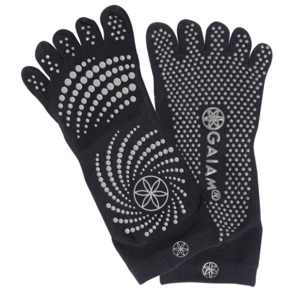 GAIAM - Women's Grippy Yoga Socks - Sonstiges Yogazubehör Gr M/L;S/M schwarz von GAIAM