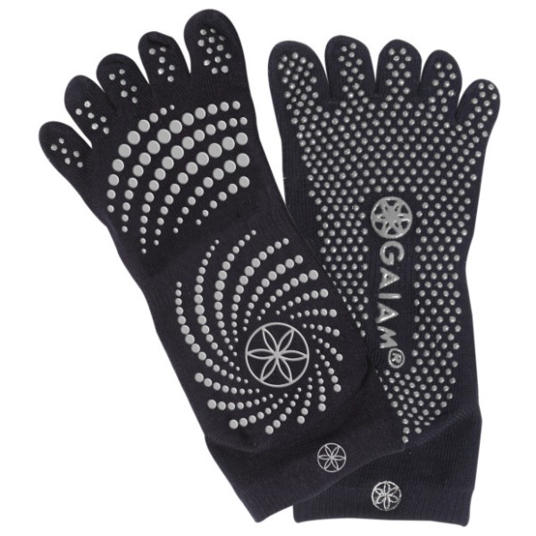 GAIAM - Women's Grippy Yoga Socks - Sonstiges Yogazubehör Gr M/L schwarz