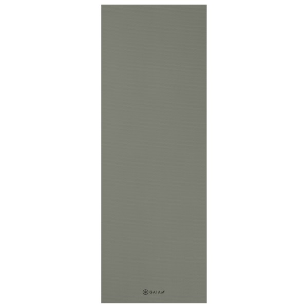 GAIAM - Yoga Mat 5 mm Solid Gr 61 x 173 x 0,5 cm grau von GAIAM