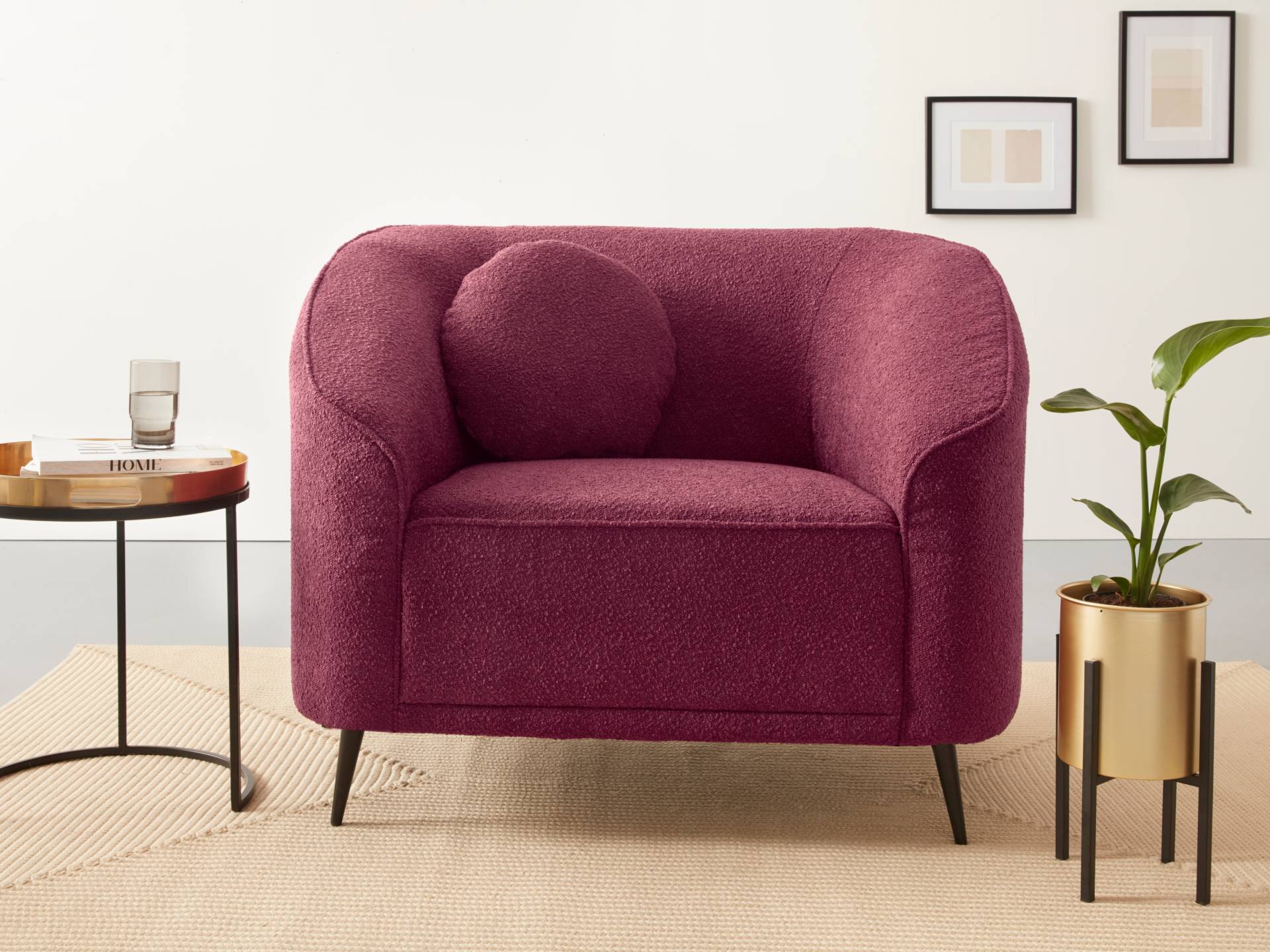 Leonique Sessel »Ashly«, in 3 Bezugsvarianten, Bouclé, Samtoptik und Struktur weich. Leonique Sessel »Ashly«, in 3 Bezugsvarianten, Bouclé, Samtoptik und Struktur weich. von Leonique