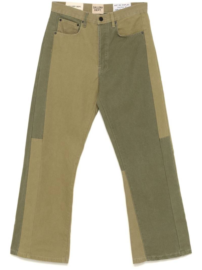 GALLERY DEPT. colourblock trousers - Green von GALLERY DEPT.