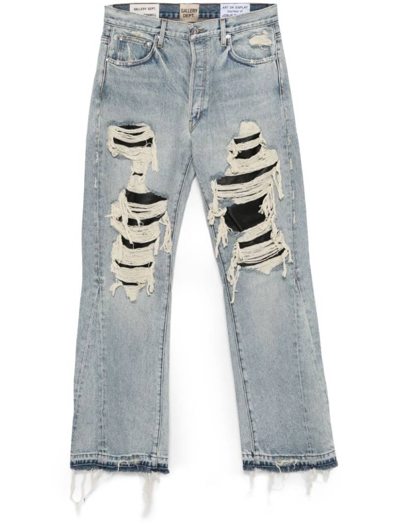 GALLERY DEPT. ripped cotton jeans - Blue von GALLERY DEPT.