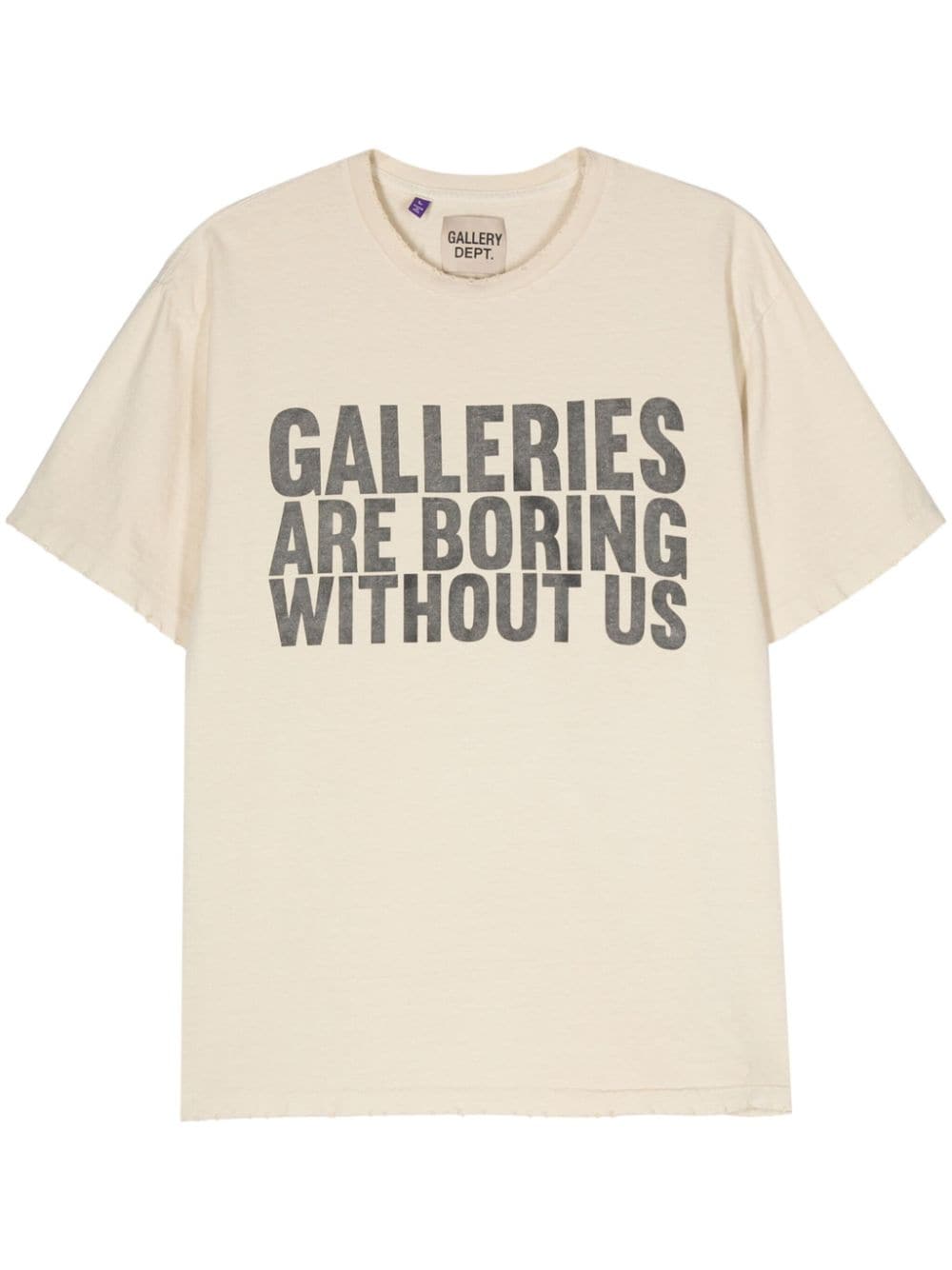 GALLERY DEPT. slogan-print cotton T-shirt - Neutrals von GALLERY DEPT.