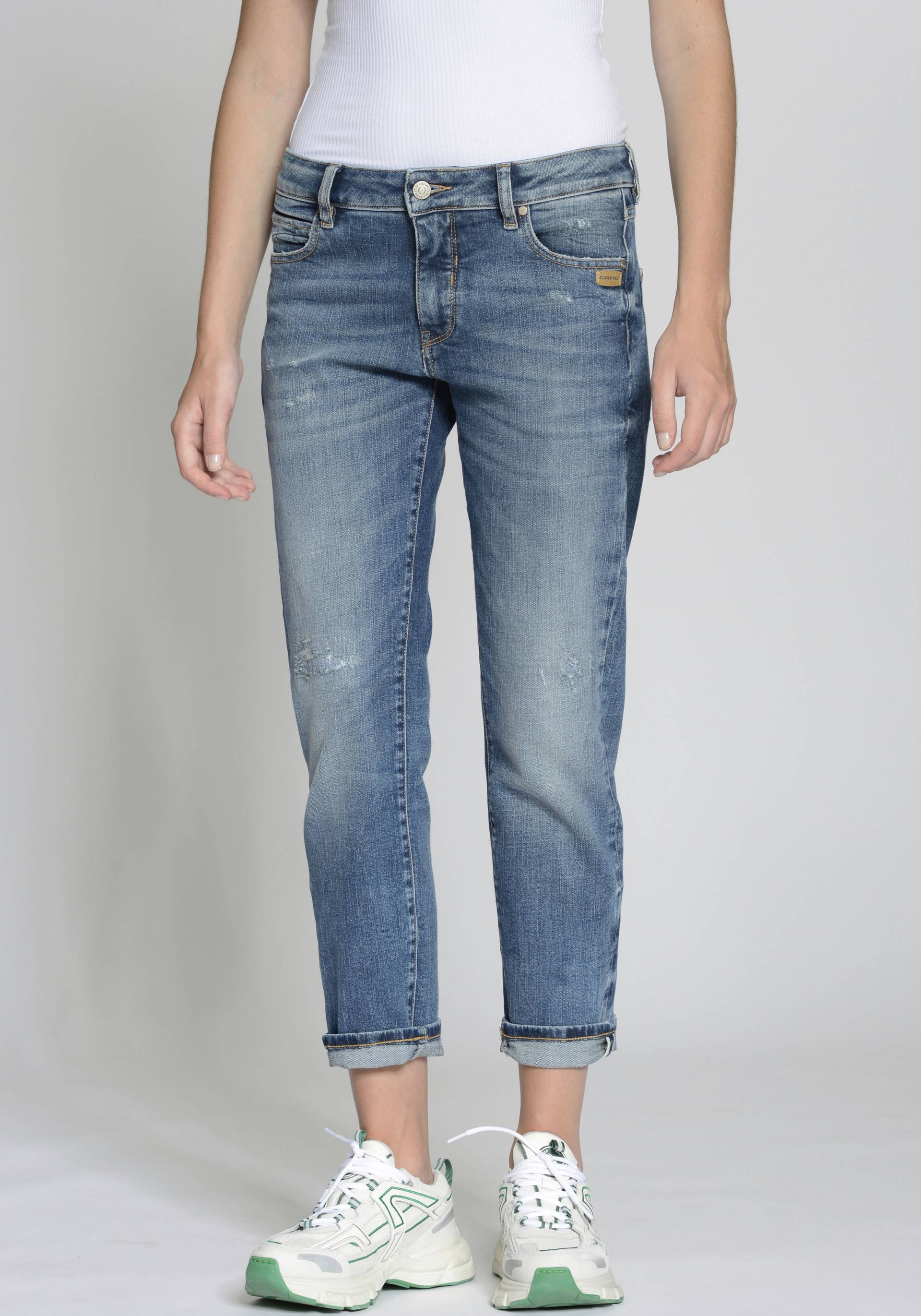 GANG Boyfriend-Jeans »94NADIA«, 5-Pocket Style mit Reissverschluss und Knopf von GANG