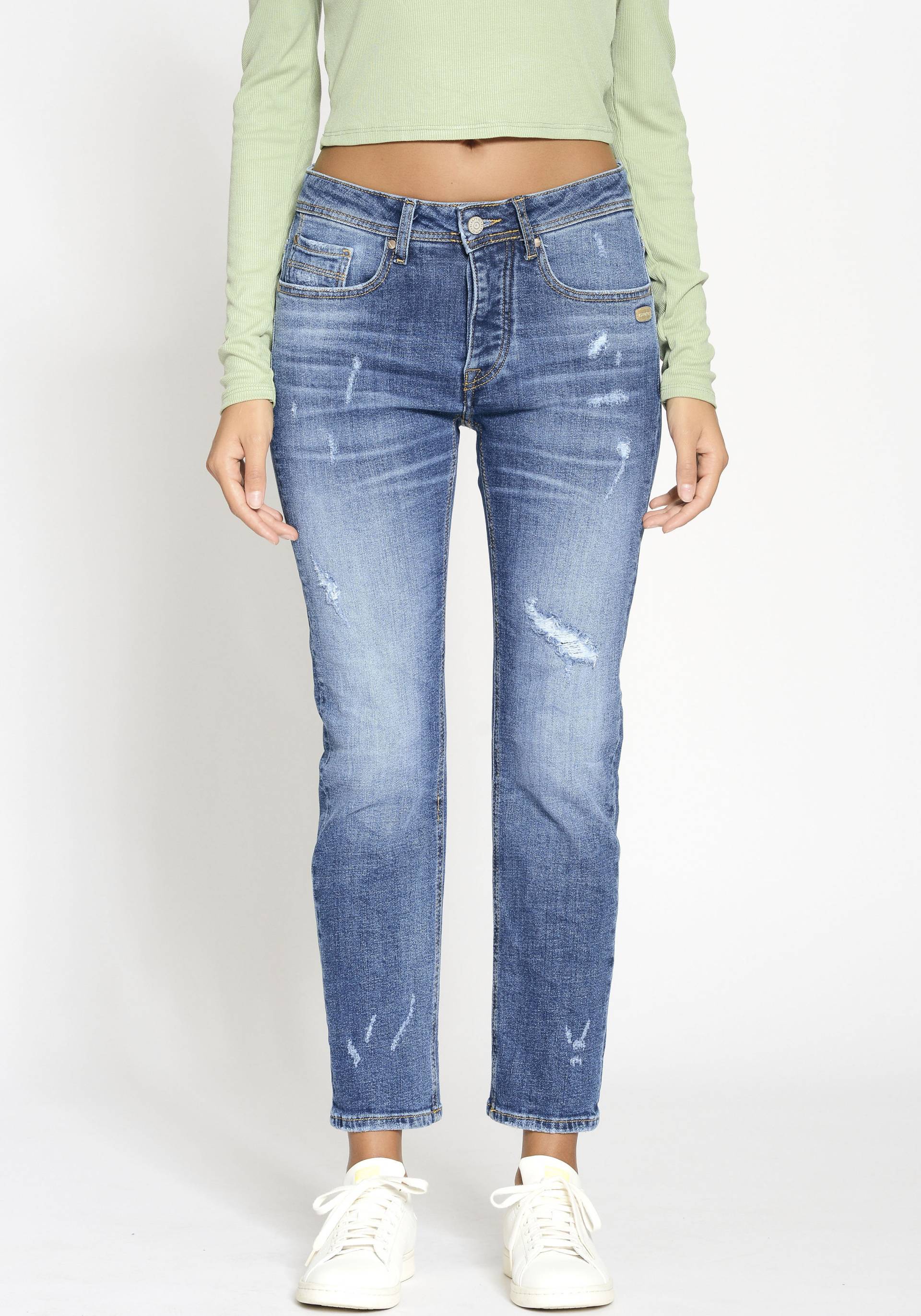 GANG Boyfriend-Jeans »94NICA CROPPED«, mit geraden und verkürzten Beinverlauf von GANG