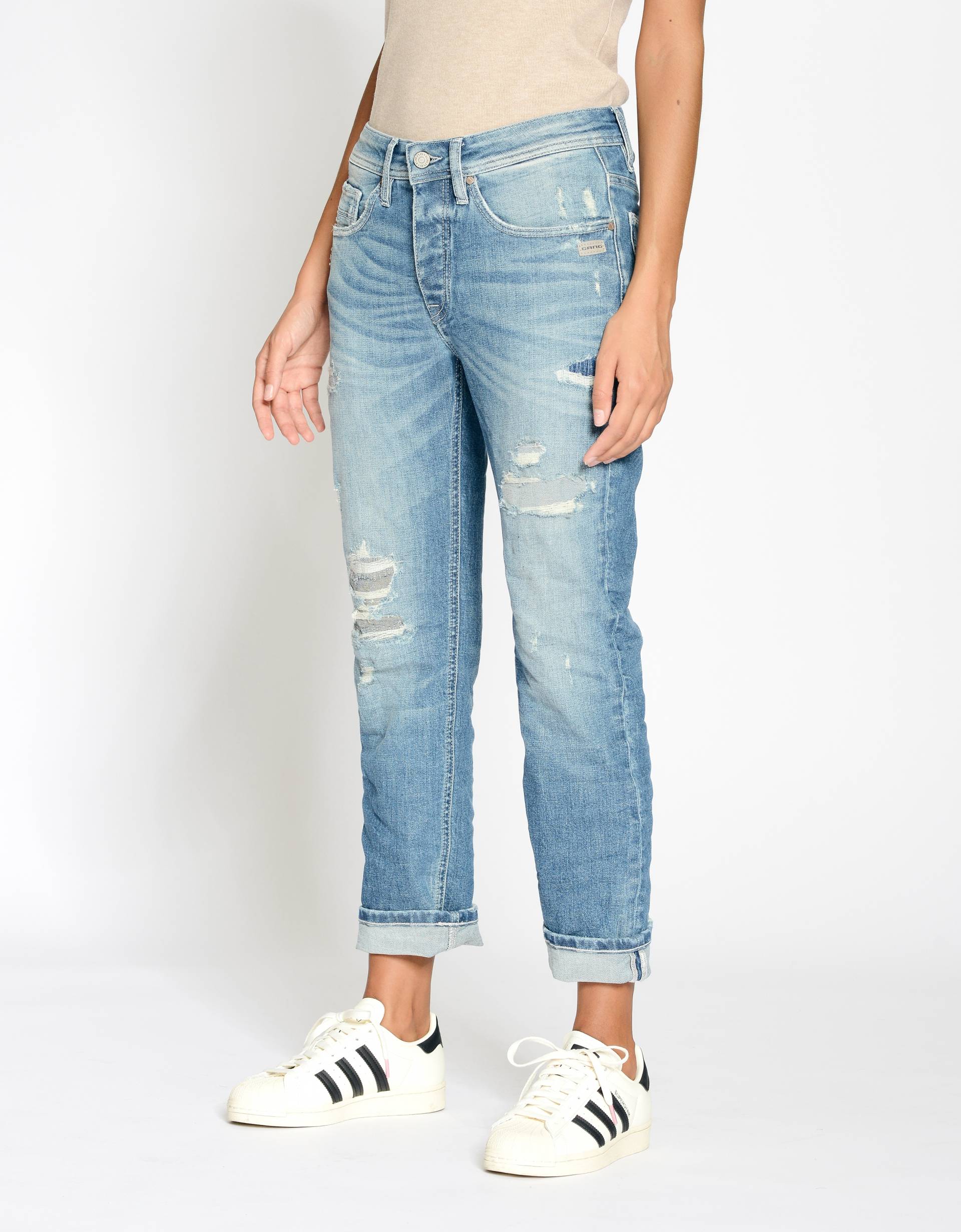 GANG Boyfriend-Jeans »94NICA CROPPED«, mit geraden und verkürzten Beinverlauf von GANG