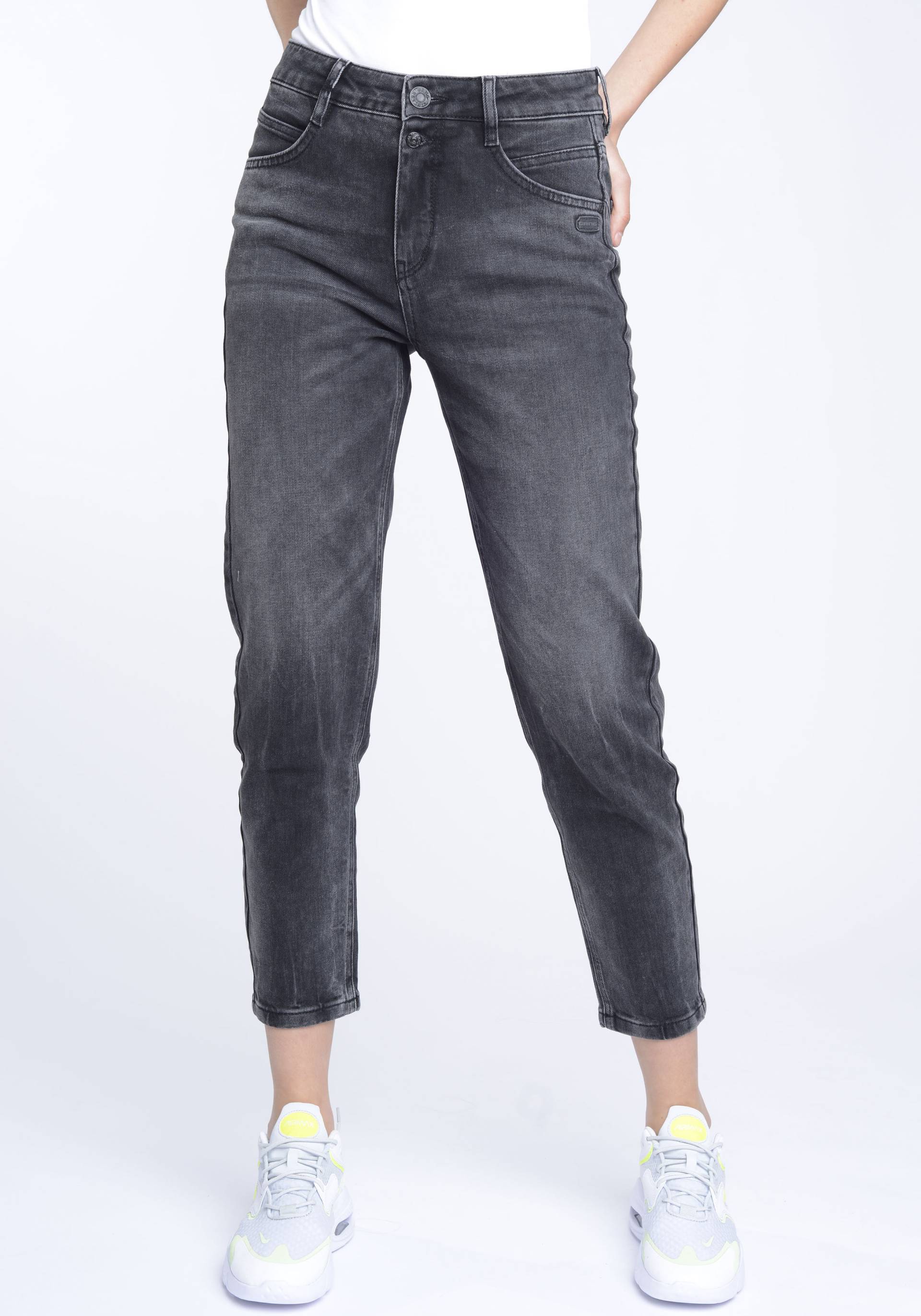 GANG Mom-Jeans »94ORA«, 2-Knopf-Verschluss mit verkürzter Beinlänge GANG Mom-Jeans »94ORA«, 2-Knopf-Verschluss mit verkürzter Beinlänge von GANG