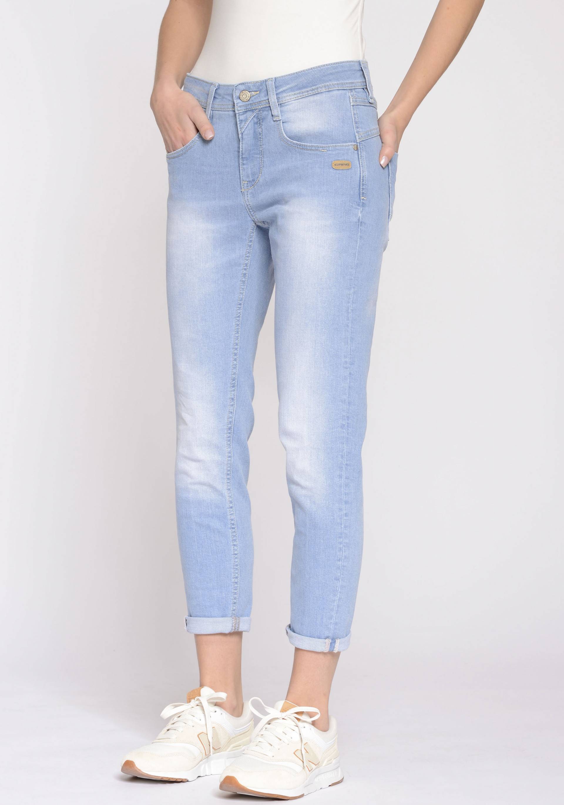 GANG Relax-fit-Jeans »94AMELIE CROPPED«, mit Abriebeffekten von GANG