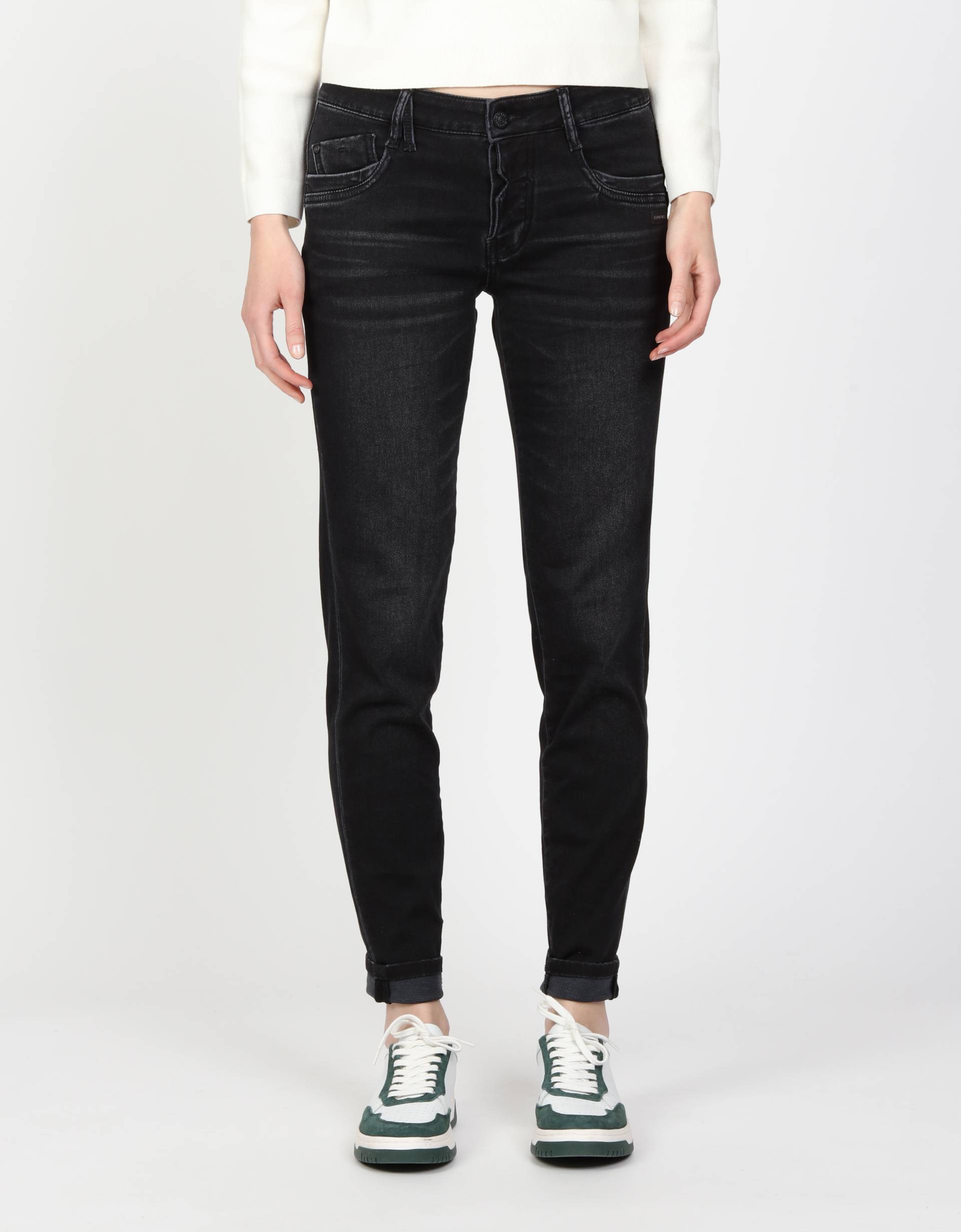 GANG Relax-fit-Jeans »94GERDA«, mit halb offener Knopfleiste GANG Relax-fit-Jeans »94GERDA«, mit halb offener Knopfleiste von GANG