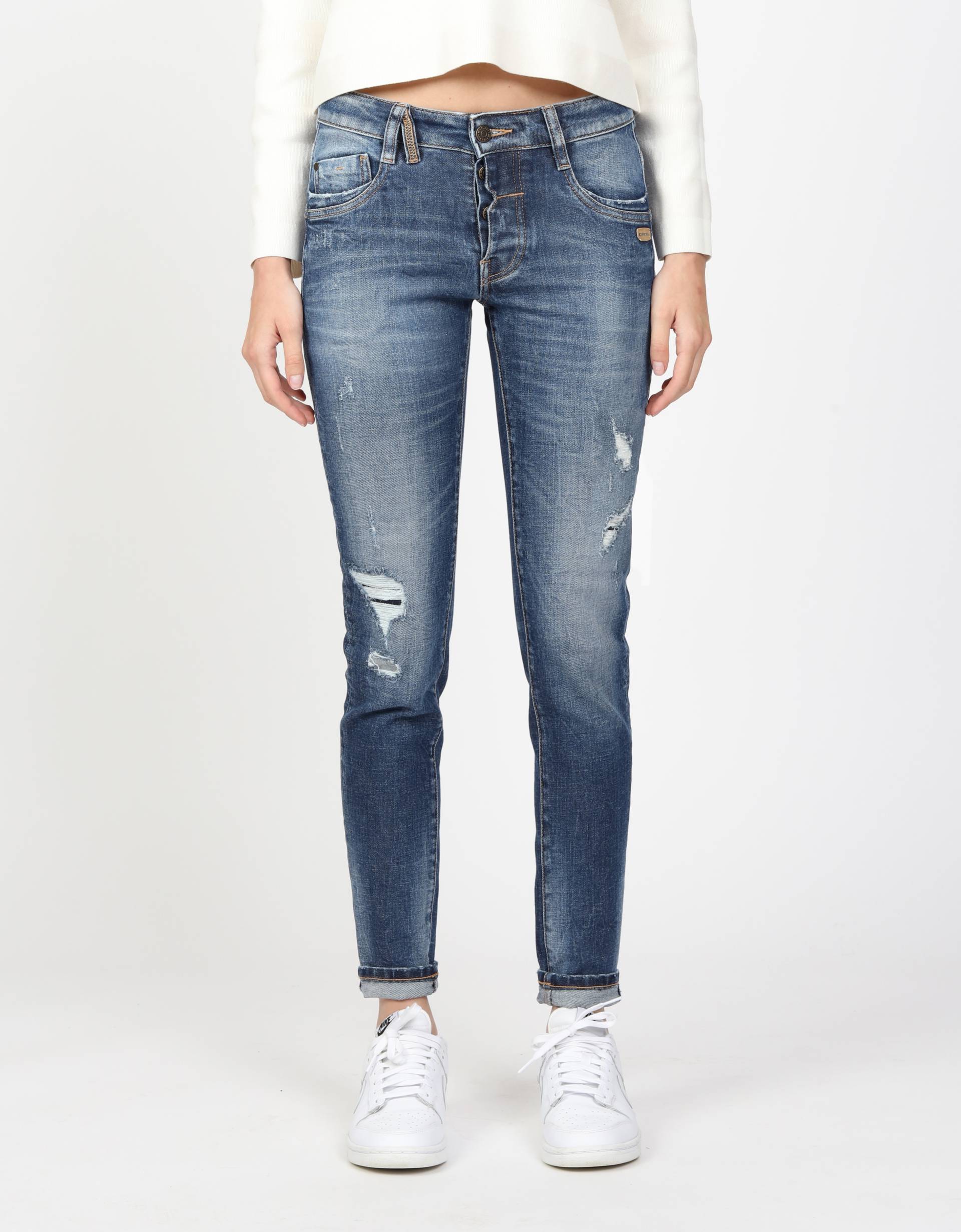 GANG Relax-fit-Jeans »94GERDA«, mit halb offener Knopfleiste GANG Relax-fit-Jeans »94GERDA«, mit halb offener Knopfleiste von GANG