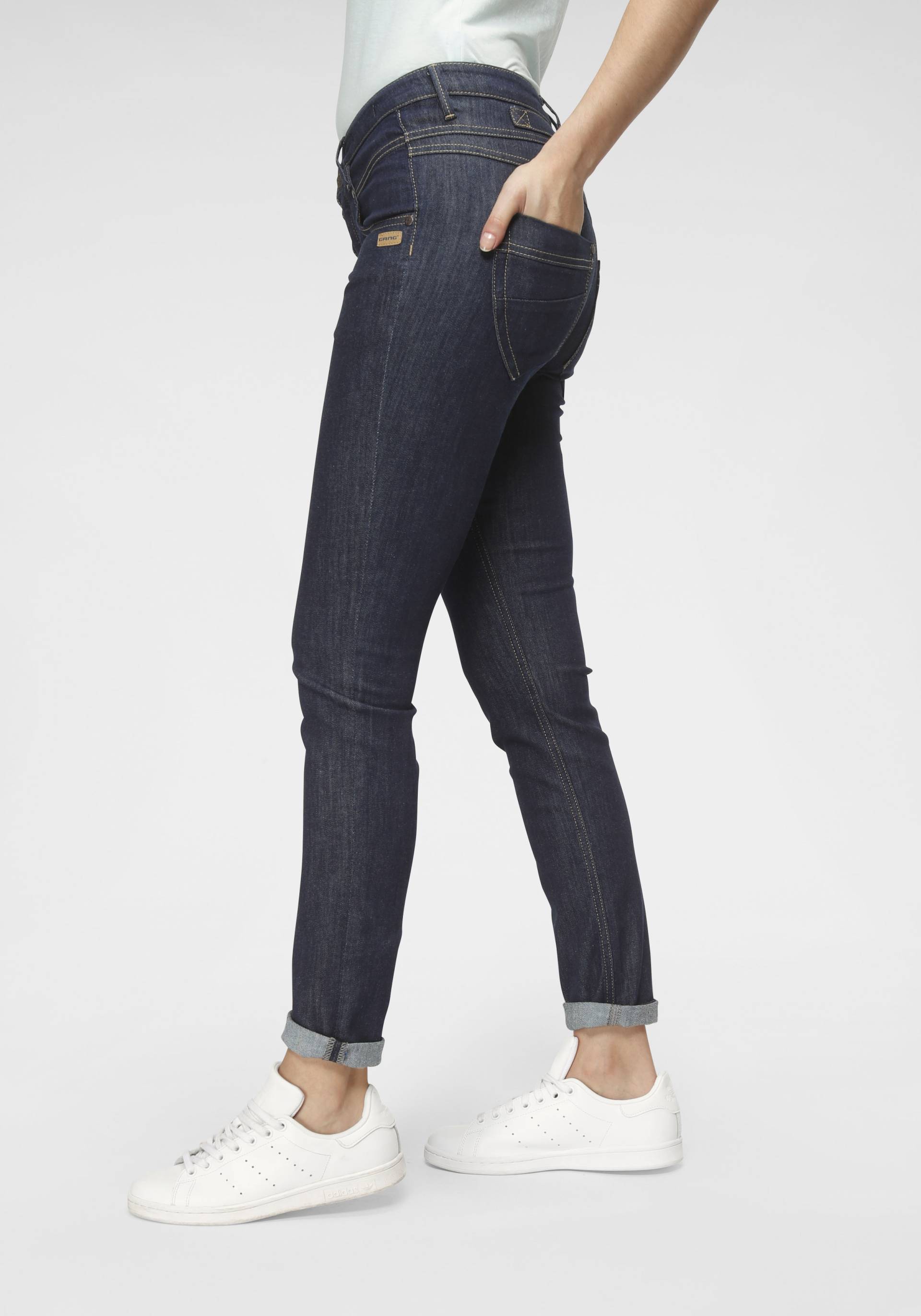 GANG Skinny-fit-Jeans »94MEDINA«, mit stylischer halb offener Knopfleiste von GANG