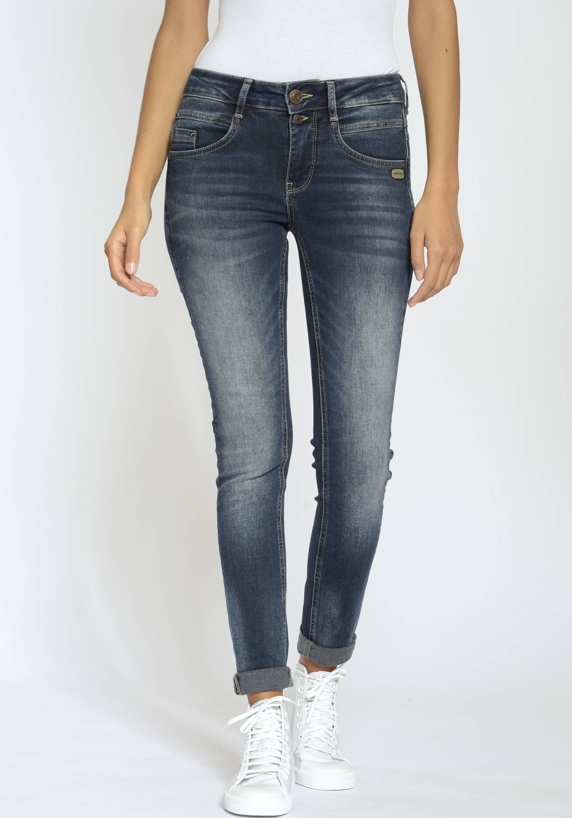GANG Skinny-fit-Jeans »94MORA«, mit 3-Knopf-Verschluss und Passe vorne GANG Skinny-fit-Jeans »94MORA«, mit 3-Knopf-Verschluss und Passe vorne von GANG