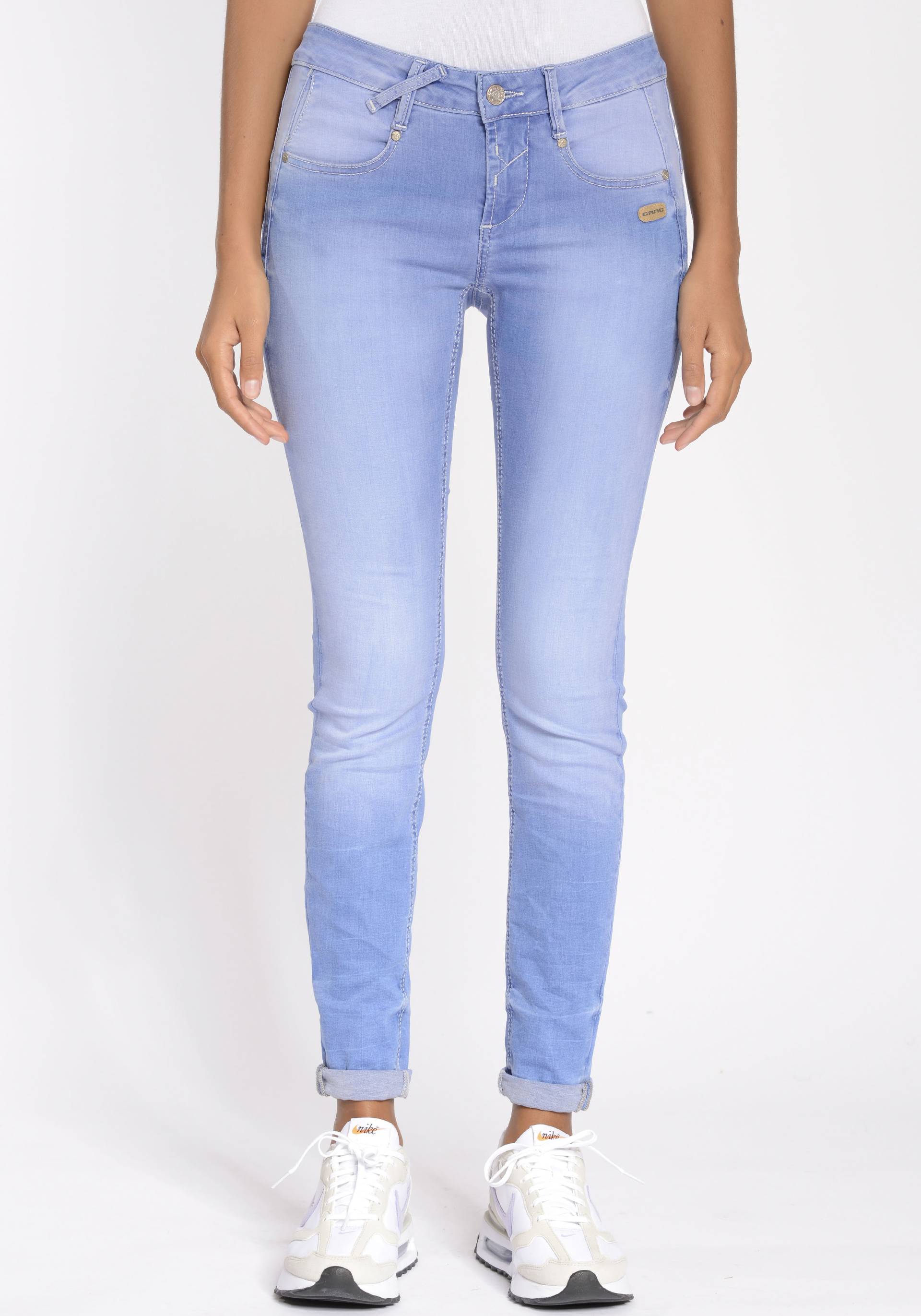 GANG Skinny-fit-Jeans »94NELE«, mit Stretch und seitlichen Dreieckseinsätzen von GANG