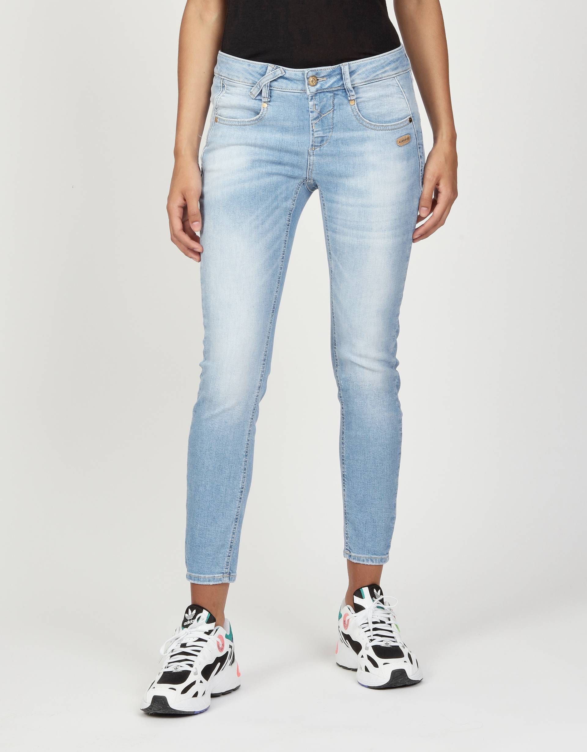 GANG Skinny-fit-Jeans »94NELE X-CROPPED«, mit gekreuzter Gürtelschlaufe von GANG