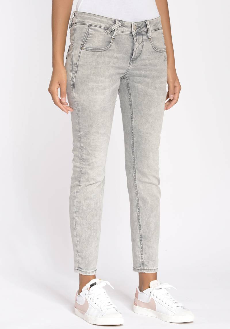 GANG Skinny-fit-Jeans »94NELE X-CROPPED«, mit seitlichen Dreieckseinsätzen für eine tolle Silhouette von GANG