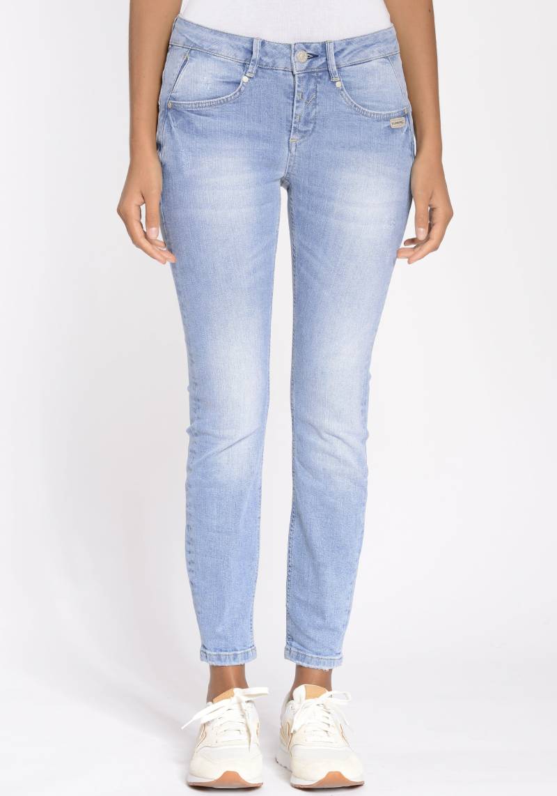 GANG Skinny-fit-Jeans »94NELE X-CROPPED«, mit seitlichen Dreieckseinsätzen für eine tolle Silhouette von GANG