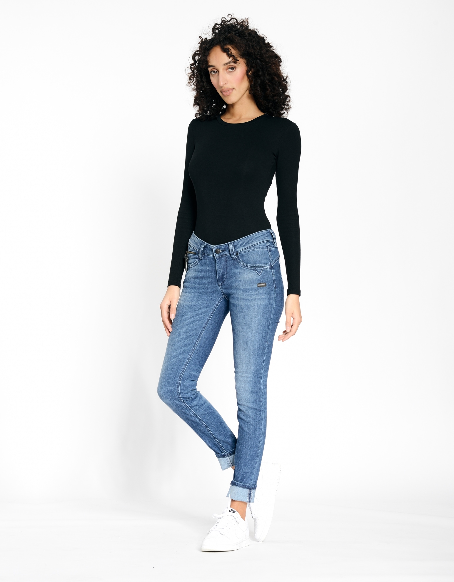 GANG Skinny-fit-Jeans »94NIKITA«, mit Zipper-Detail an der Coinpocket von GANG