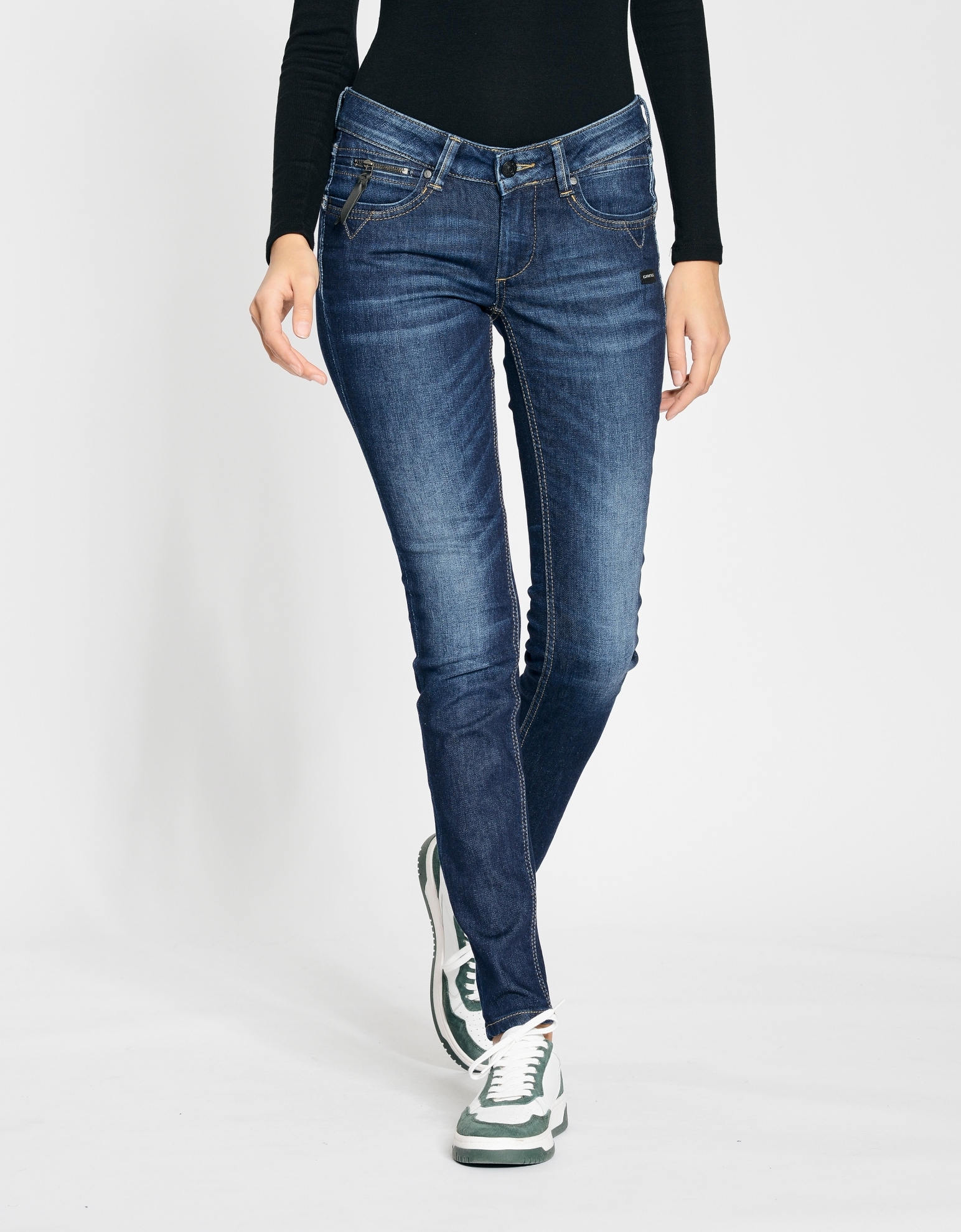 GANG Skinny-fit-Jeans »94NIKITA«, mit Zipper-Detail an der Coinpocket von GANG