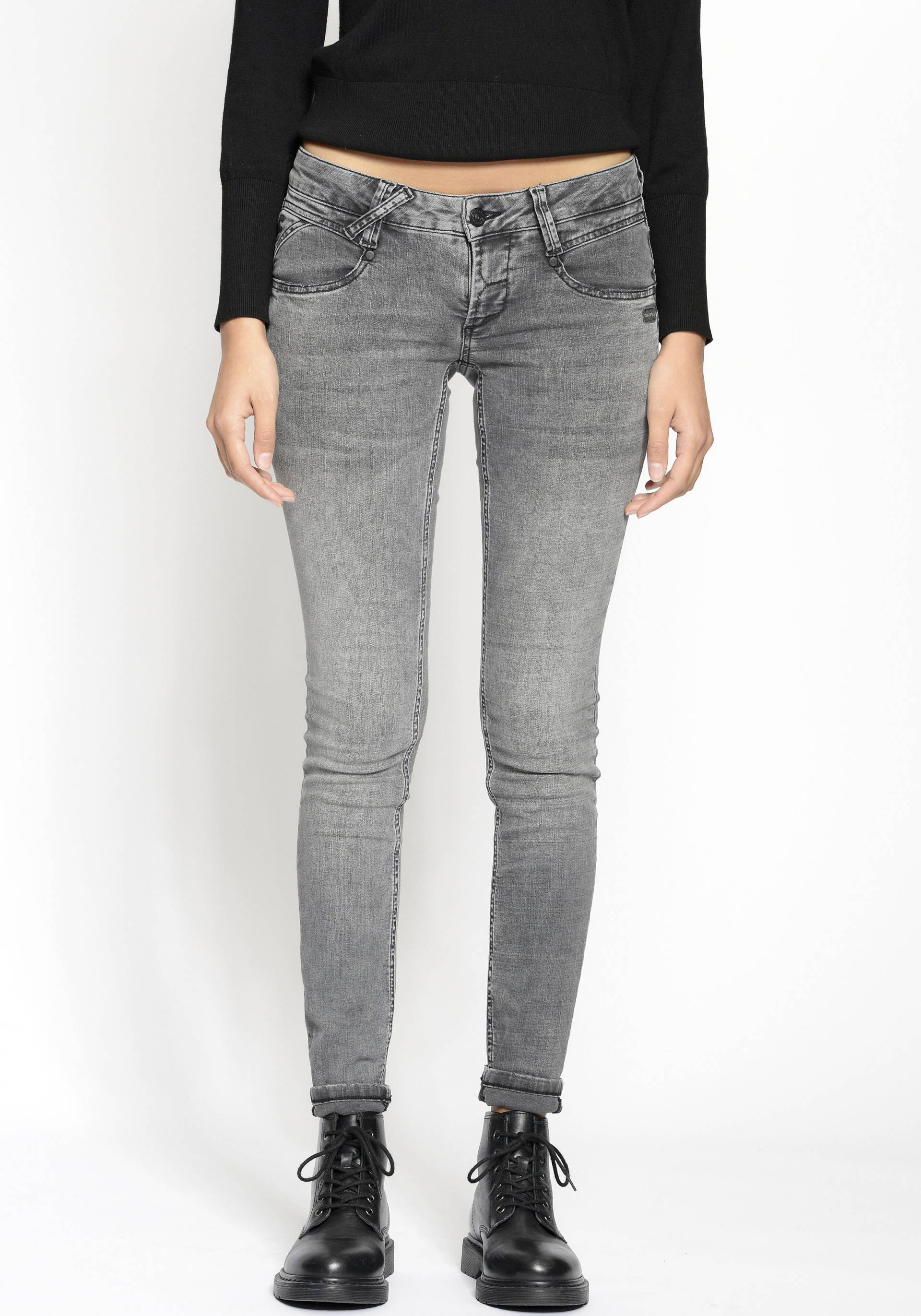 GANG Skinny-fit-Jeans »94NENA«, in authenischer Used-Waschung von GANG