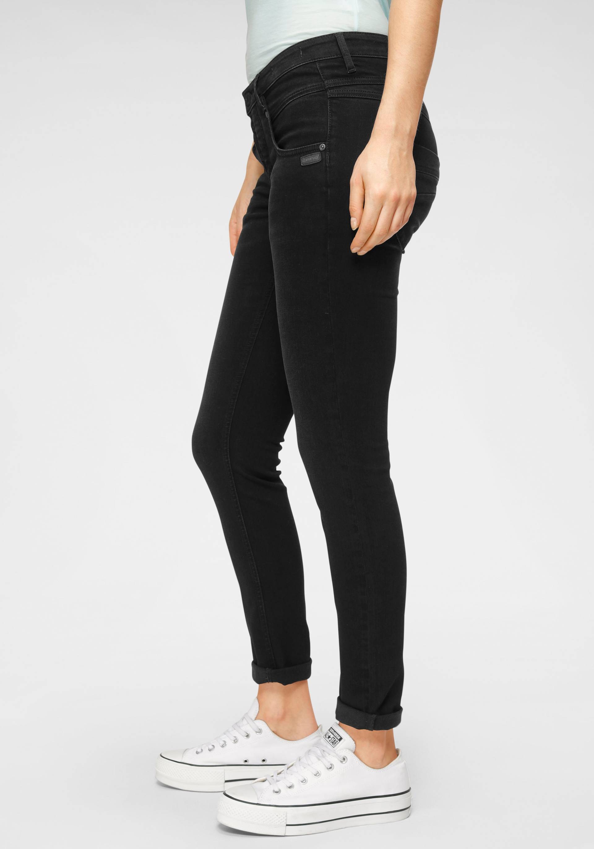 GANG Skinny-fit-Jeans »94MEDINA«, mit stylischer halb offener Knopfleiste von GANG