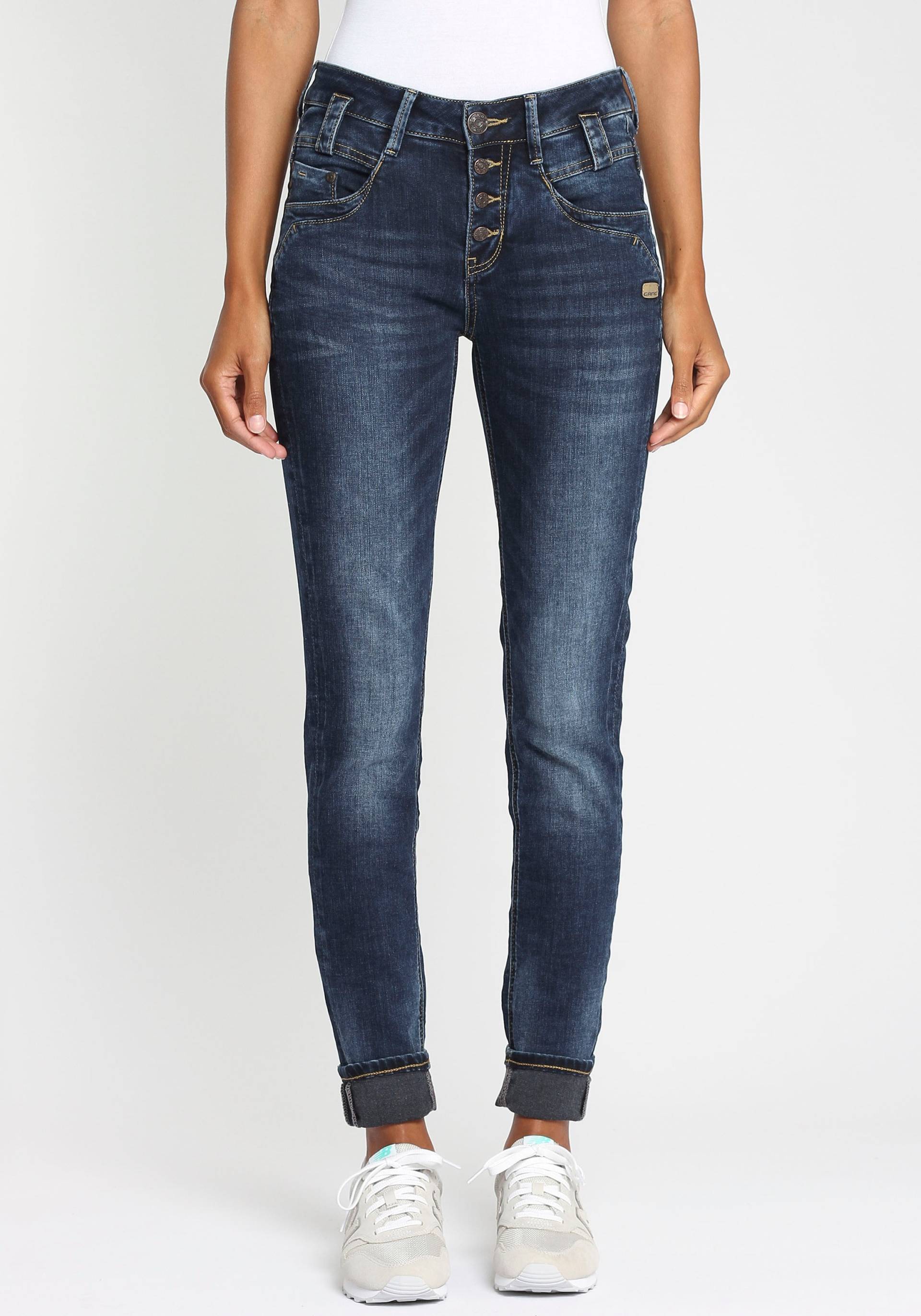 GANG Slim-fit-Jeans »94CARLI«, mit offener Knopfleiste GANG Slim-fit-Jeans »94CARLI«, mit offener Knopfleiste von GANG