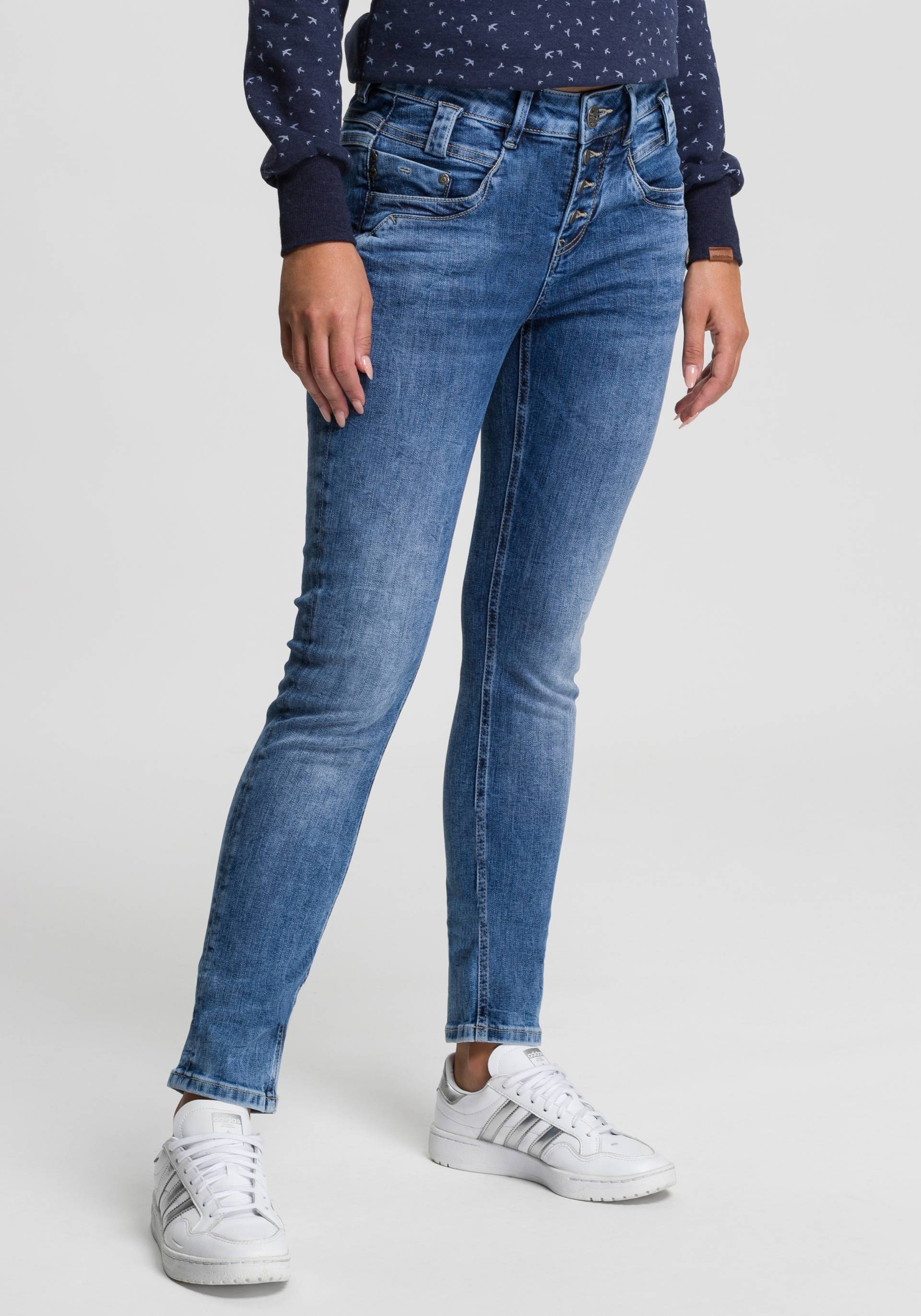 GANG Slim-fit-Jeans »94CARLI«, mit offener Knopfleiste GANG Slim-fit-Jeans »94CARLI«, mit offener Knopfleiste von GANG