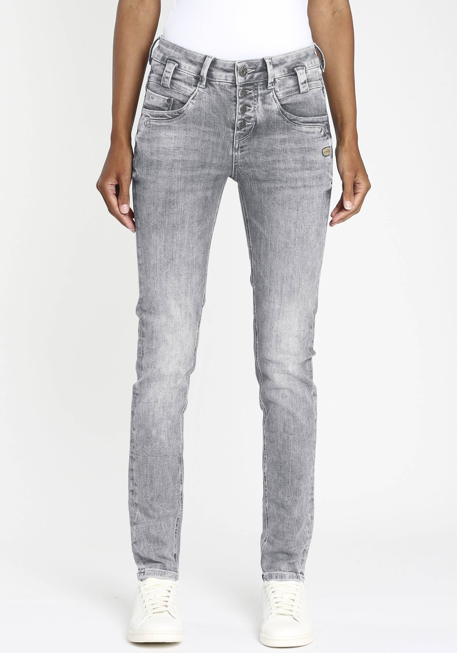 GANG Slim-fit-Jeans »94CARLI«, mit offener Knopfleiste GANG Slim-fit-Jeans »94CARLI«, mit offener Knopfleiste von GANG