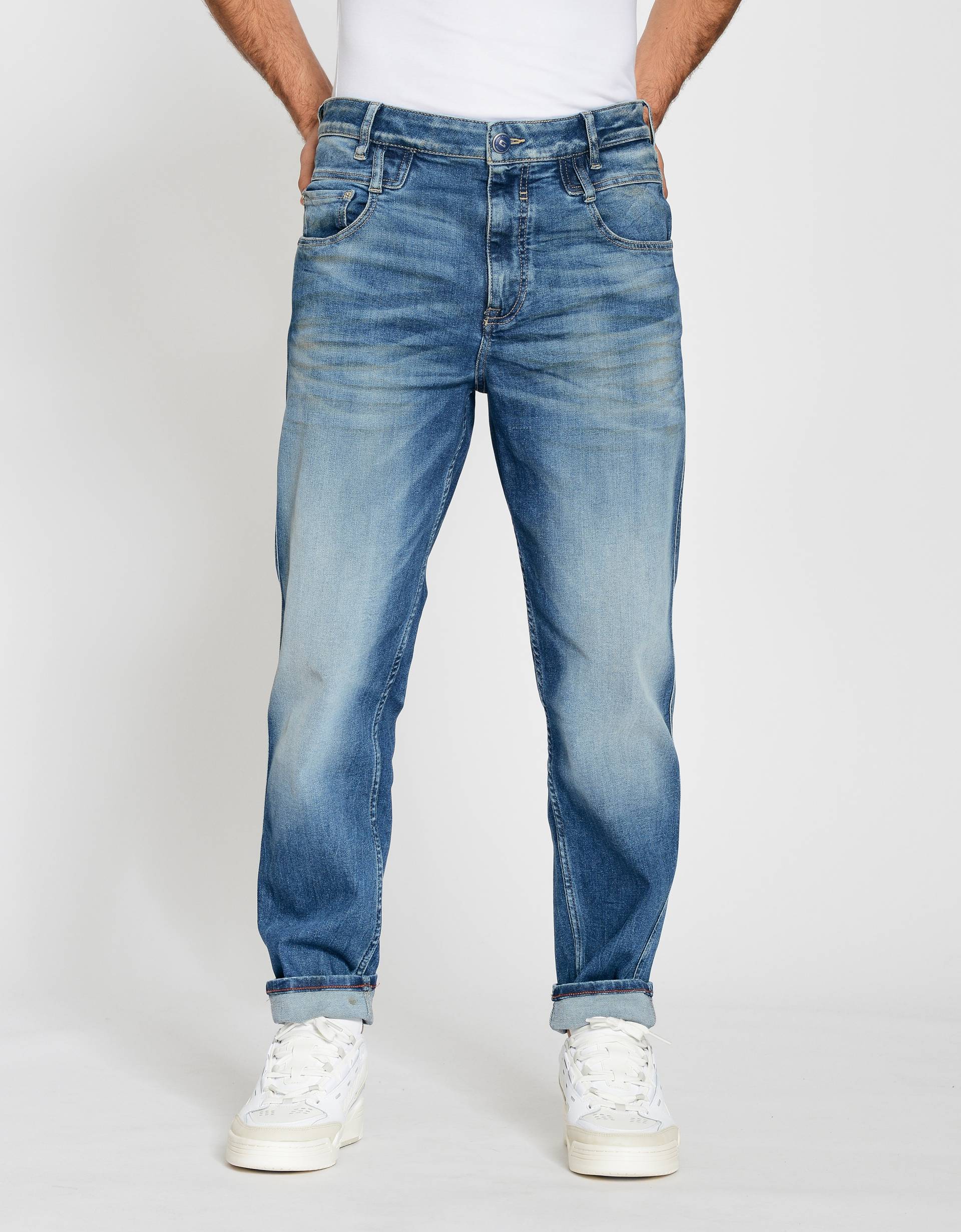 GANG Stretch-Jeans »94MARCO«, im relaxten 5-Pocket Style mit doppelter Gürtelschlaufe von GANG