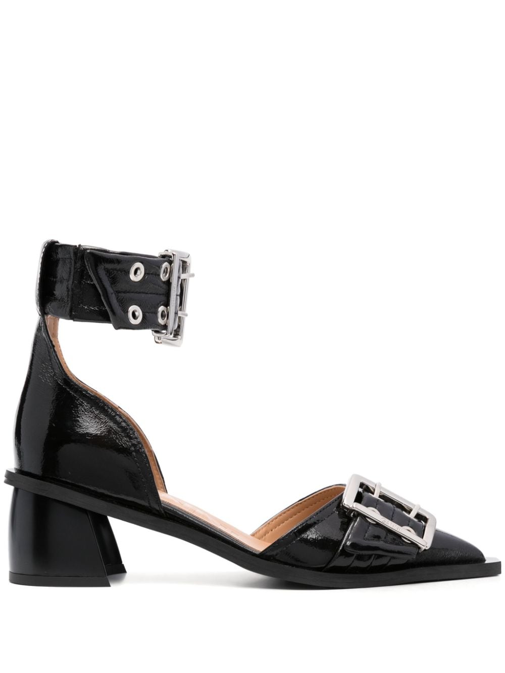 GANNI 7mm buckle-detail pumps - Black von GANNI