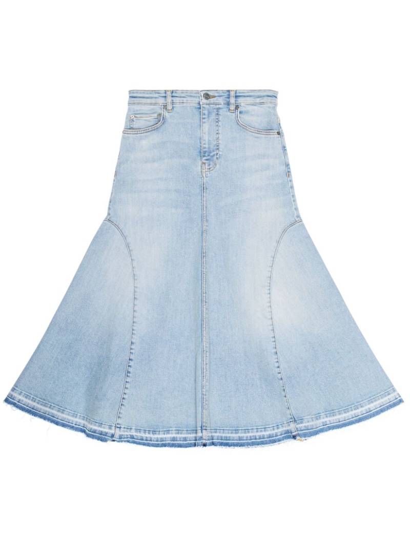 GANNI A-line denim skirt - Blue von GANNI