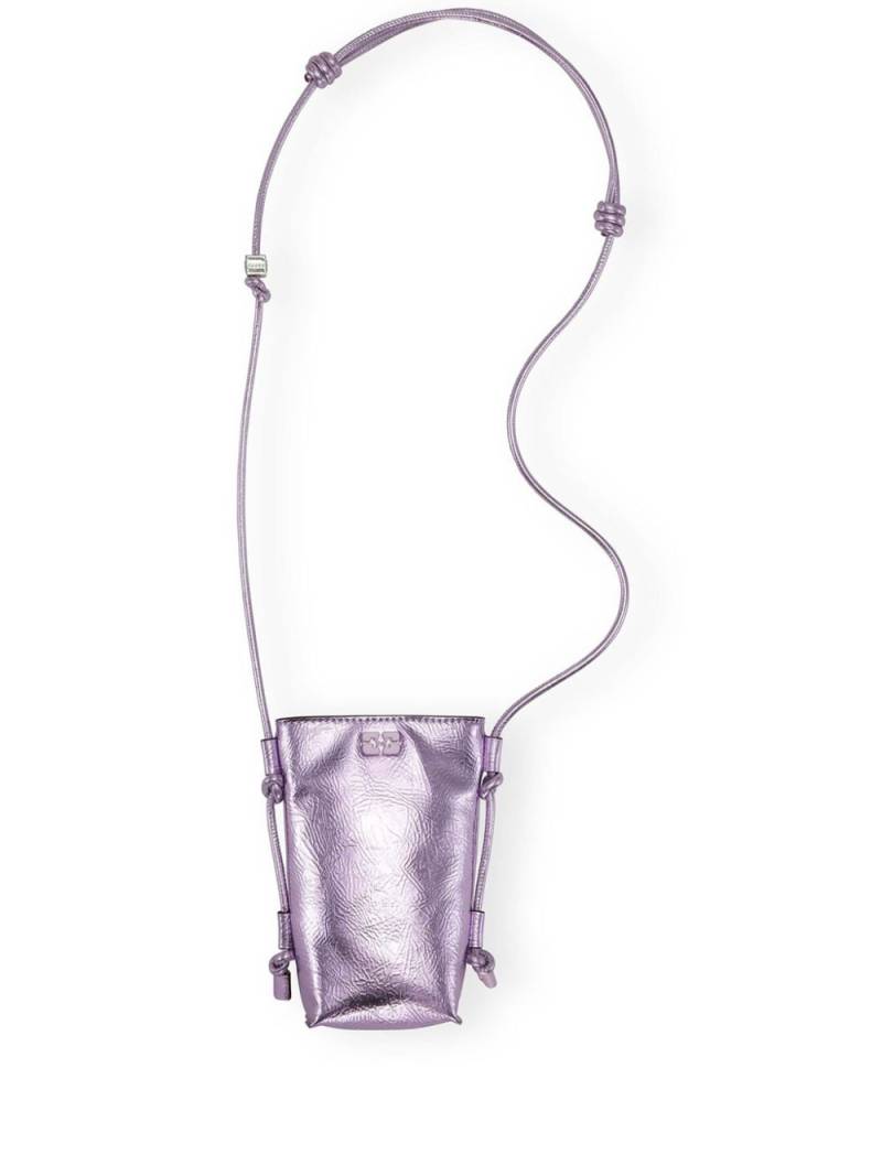 GANNI Bou crossbody mini bag - Purple von GANNI