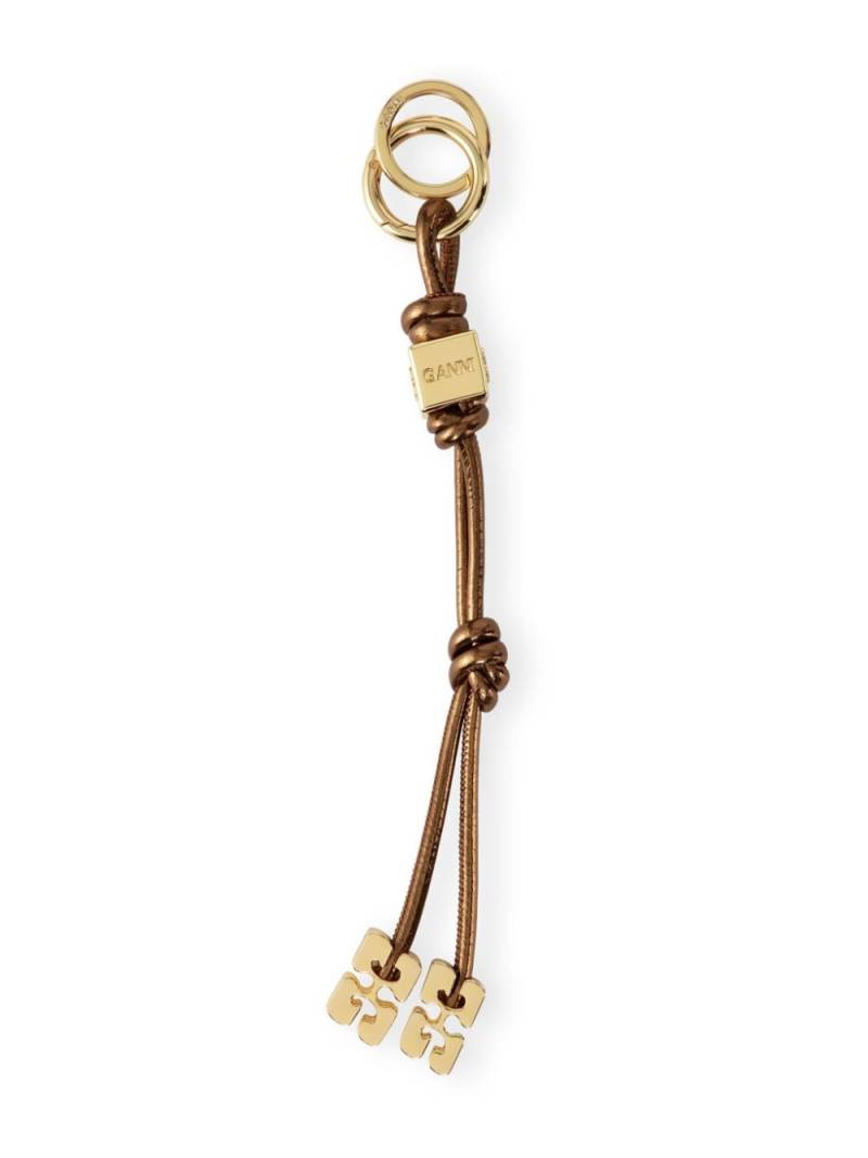 GANNI Bou keyring - Brown von GANNI