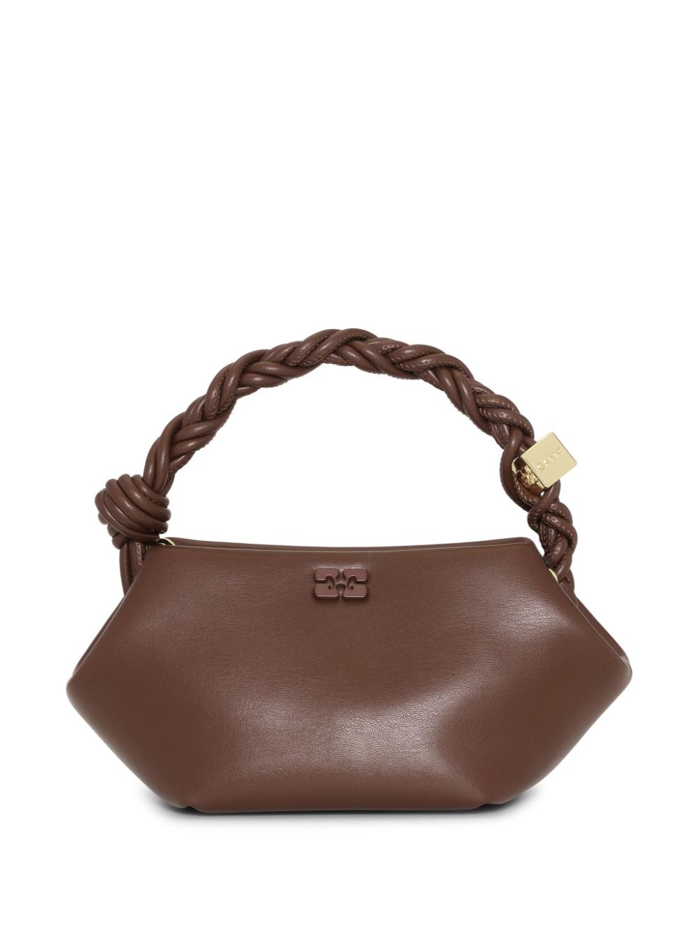 GANNI Bou leather mini bag - Brown von GANNI