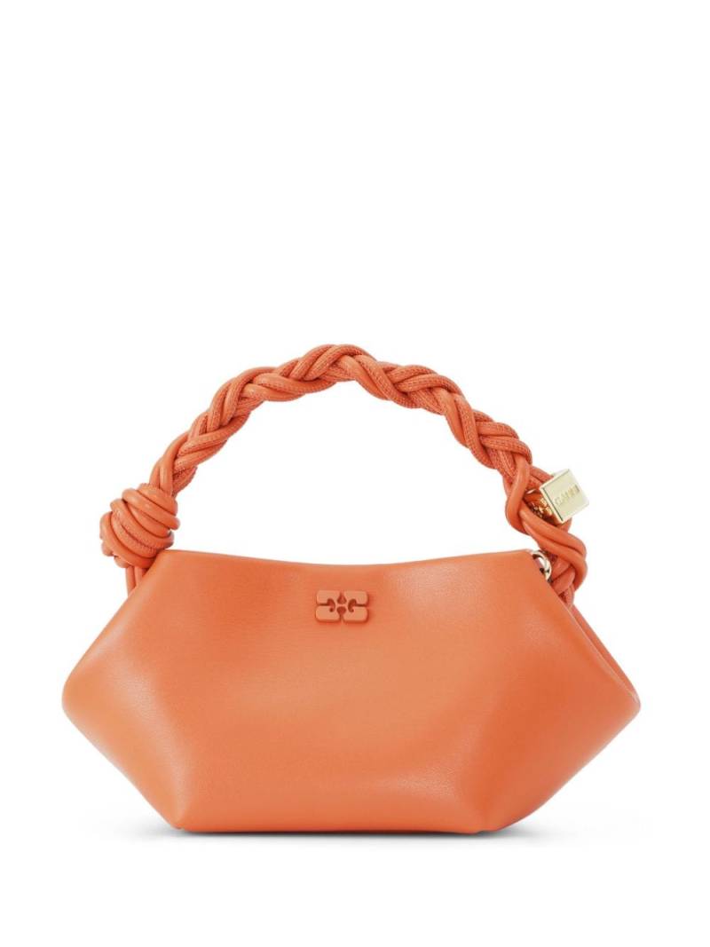 GANNI Bou logo-plaque mini tote bag - Orange von GANNI