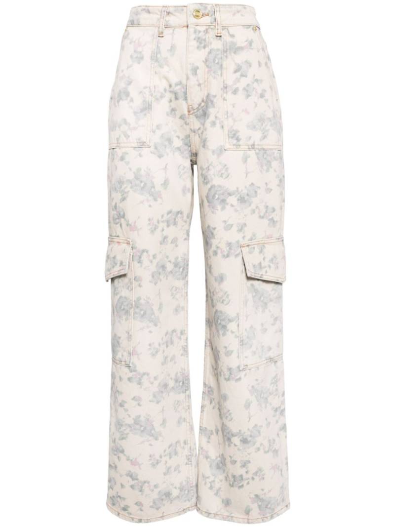 GANNI Floral Printed Angi jeans - Neutrals von GANNI