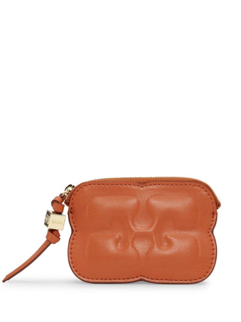 GANNI Ganni Bou zipped wallet - Orange von GANNI