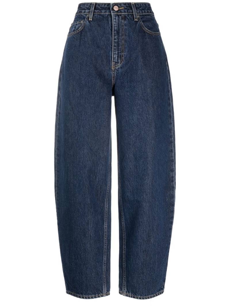 GANNI Stary high-waisted jeans - Blue von GANNI