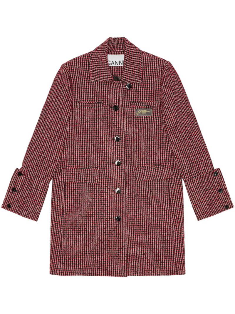 GANNI checked jacket - Red von GANNI