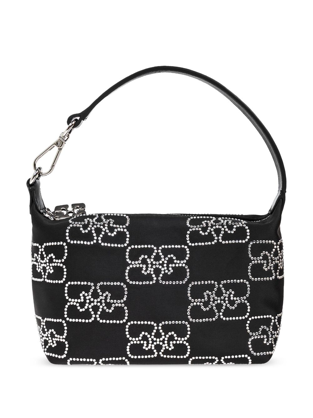 GANNI crystal-embellished handbag - Black von GANNI