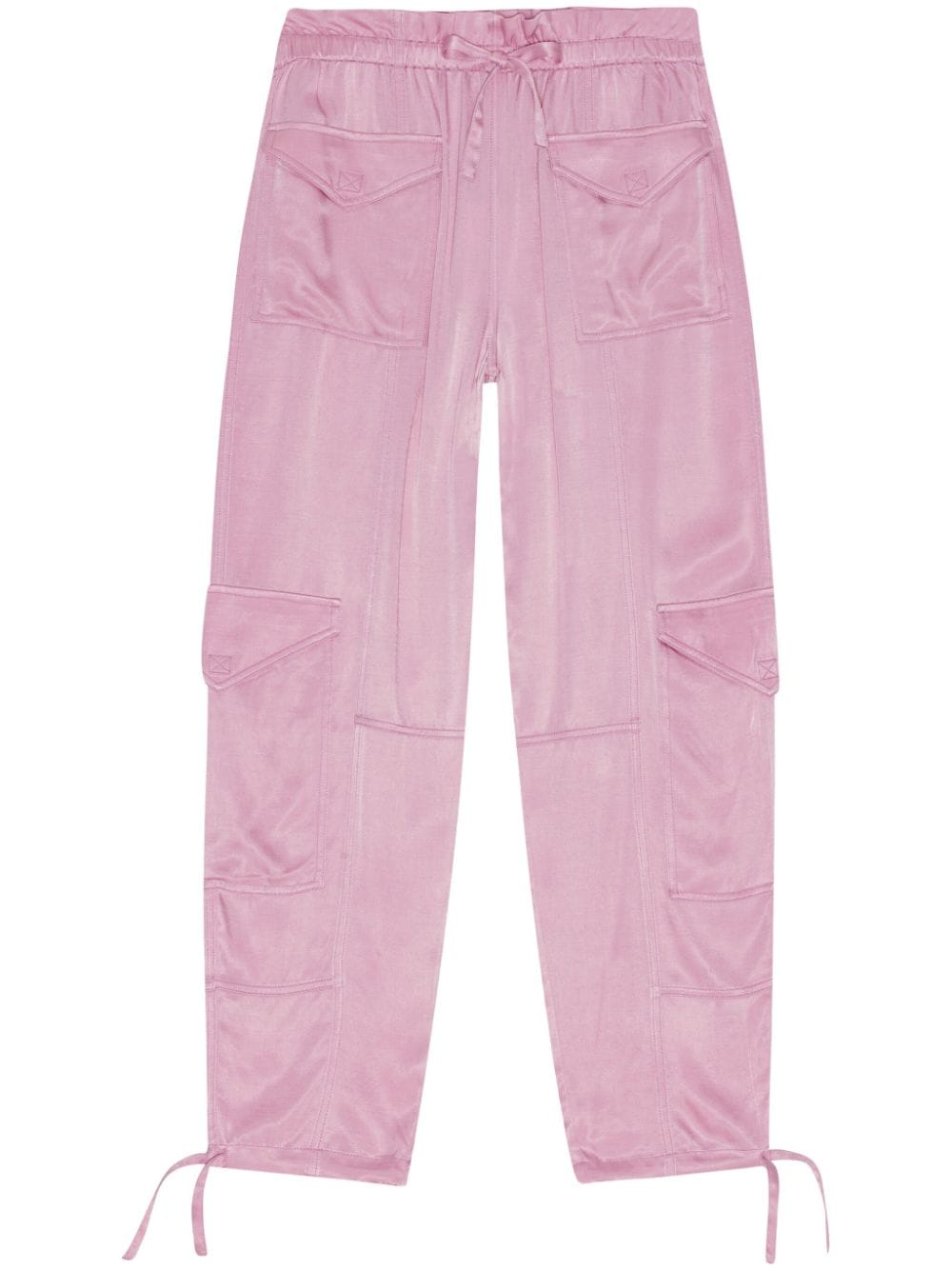 GANNI drawstring cargo trousers - Pink von GANNI