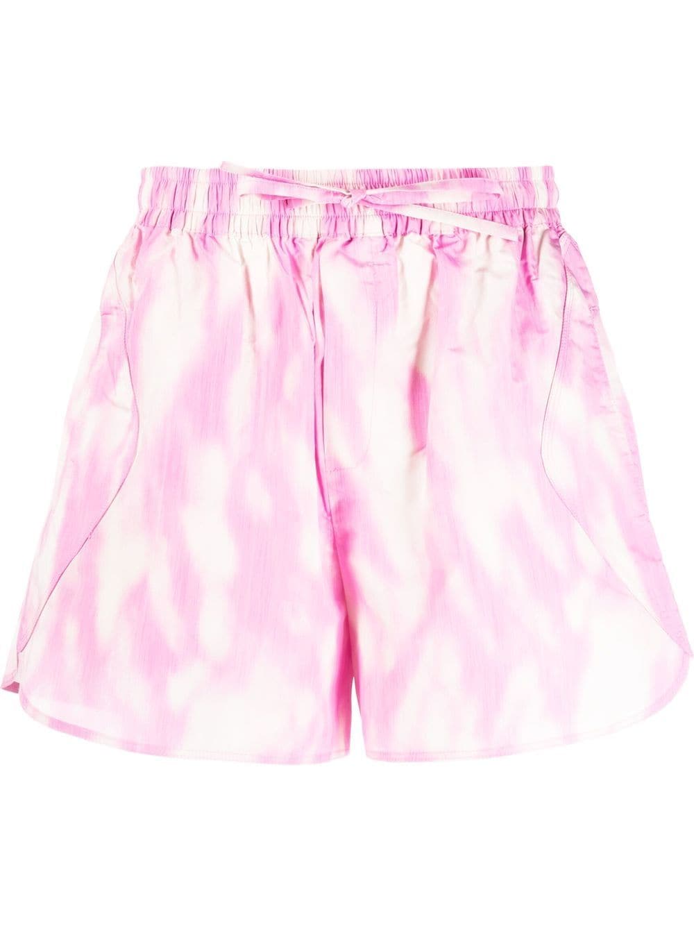 GANNI drawstring tech shorts - Pink von GANNI