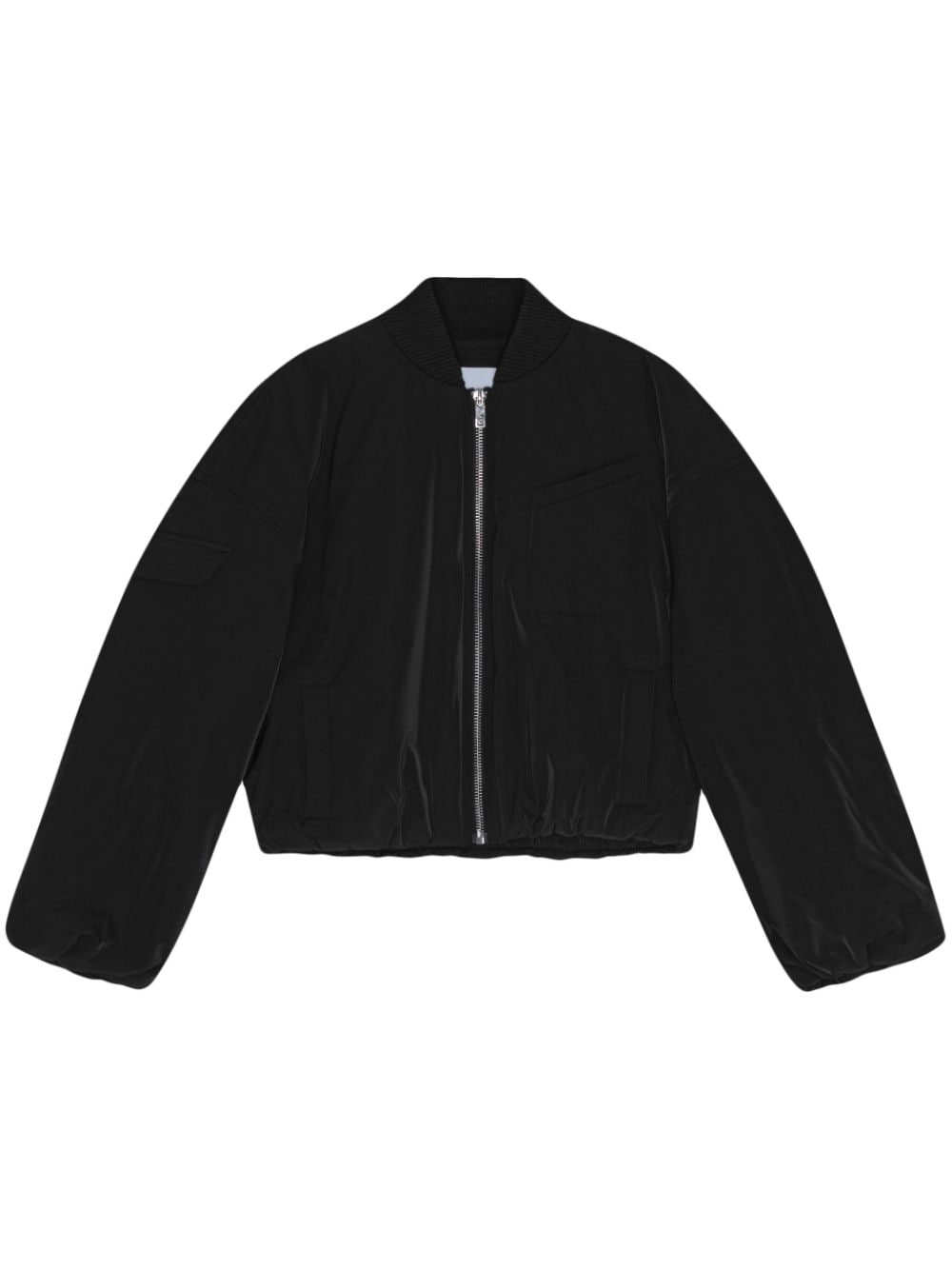 GANNI drop-shoulder bomber jacket - Black von GANNI