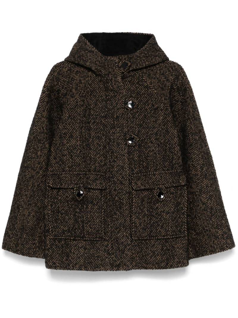 GANNI herringbone jacket - Brown von GANNI