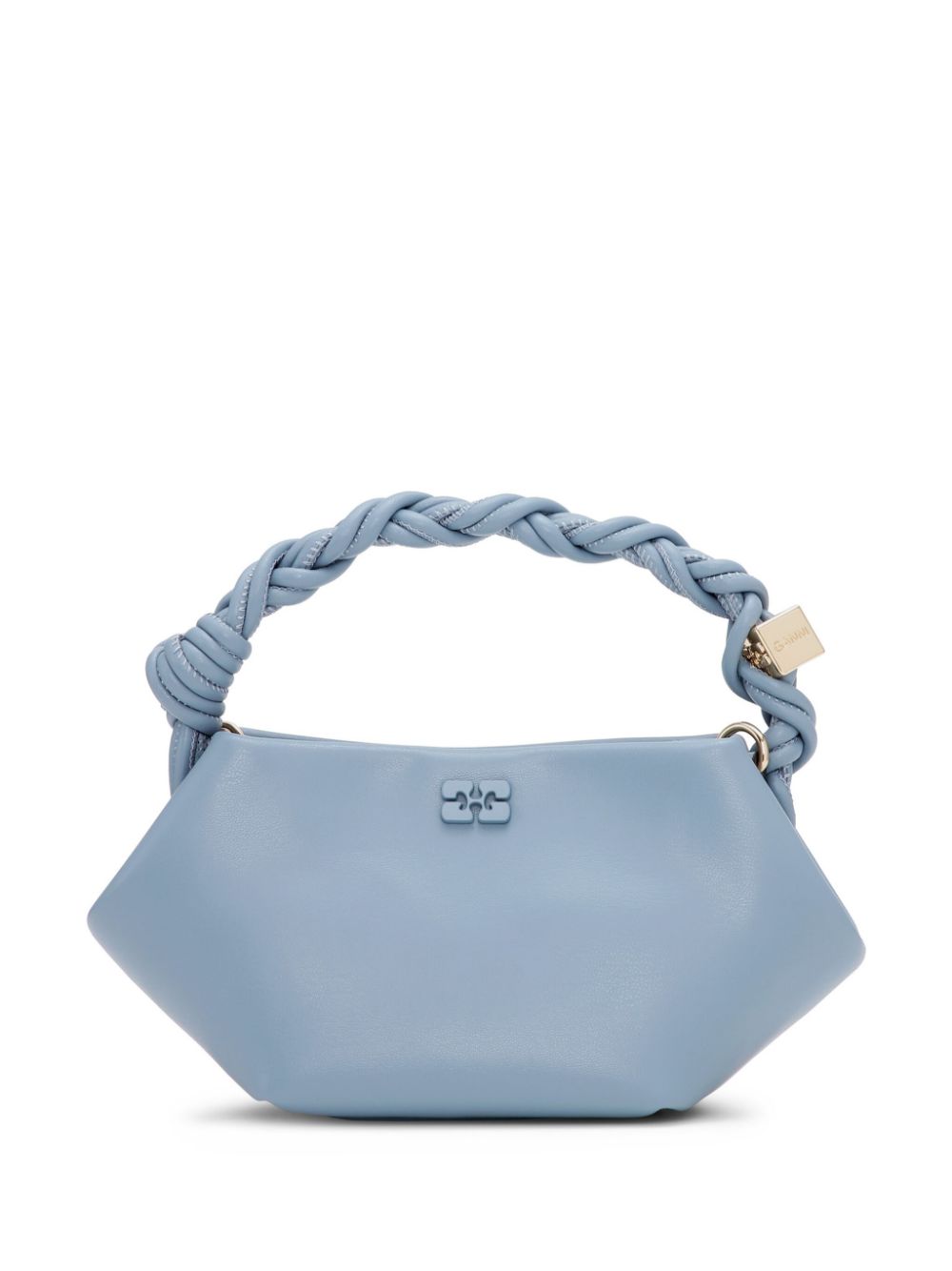 GANNI mini Bou leather tote bag - Blue von GANNI