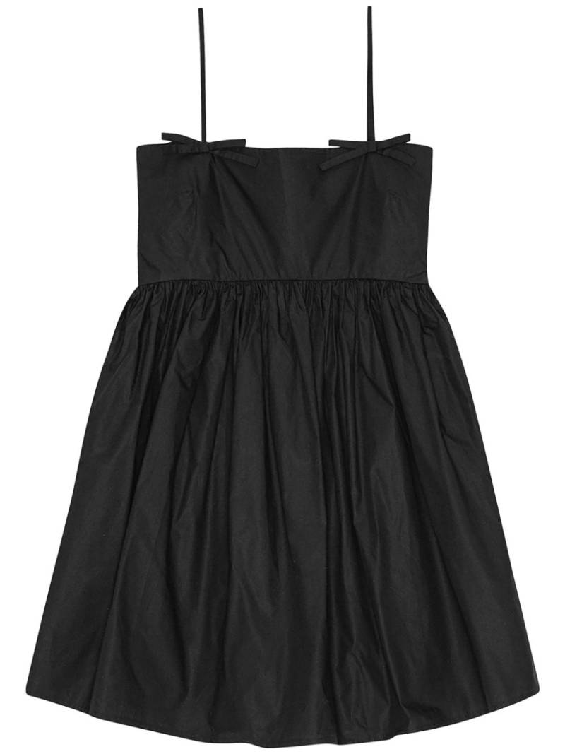 GANNI poplin mini dress - Black von GANNI