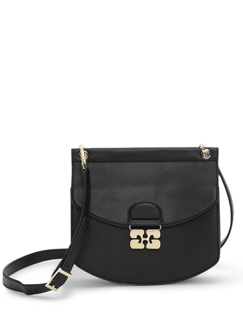 GANNI small Apo-G crossbody bag - Black von GANNI