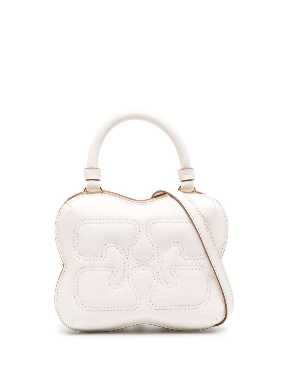 GANNI small Butterfly crossbody bag - White von GANNI